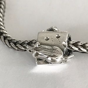 Authentic Trollbeads Mice on Cheese Bead New